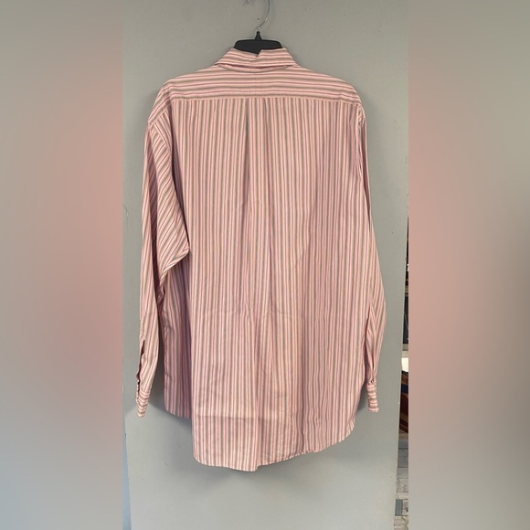 Ralph Lauren Classic Fit Cotton Button Down Long Sleeved Striped Size XL Shirt - Picture 8 of 11